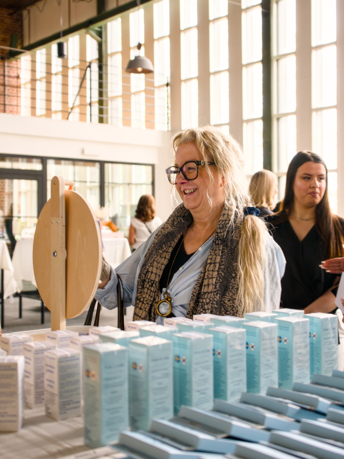 Guest exploring the products