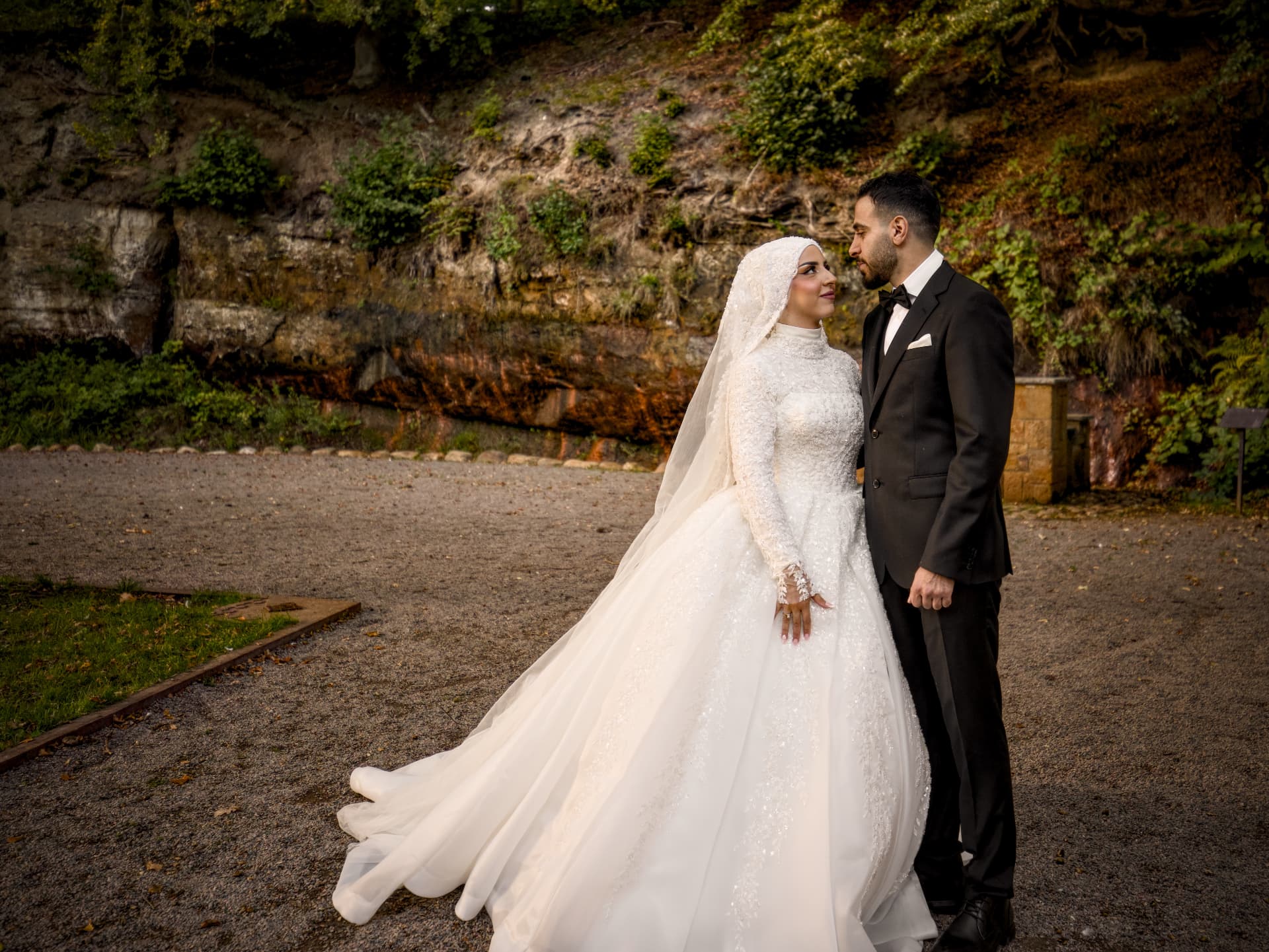 Mohamad & Marwa at the golden hour by the rock