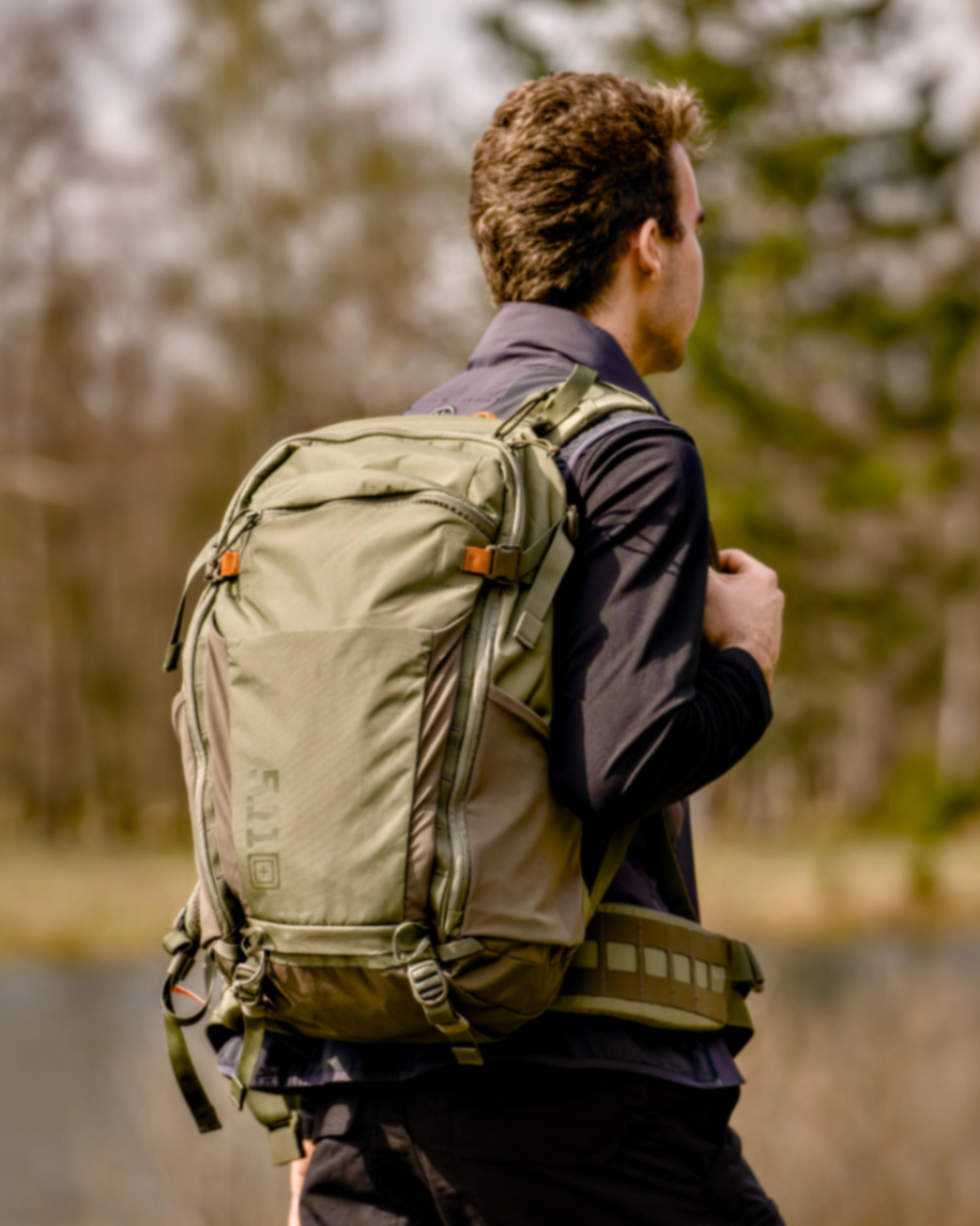 5.11 Skyweight backpack worn outdoors