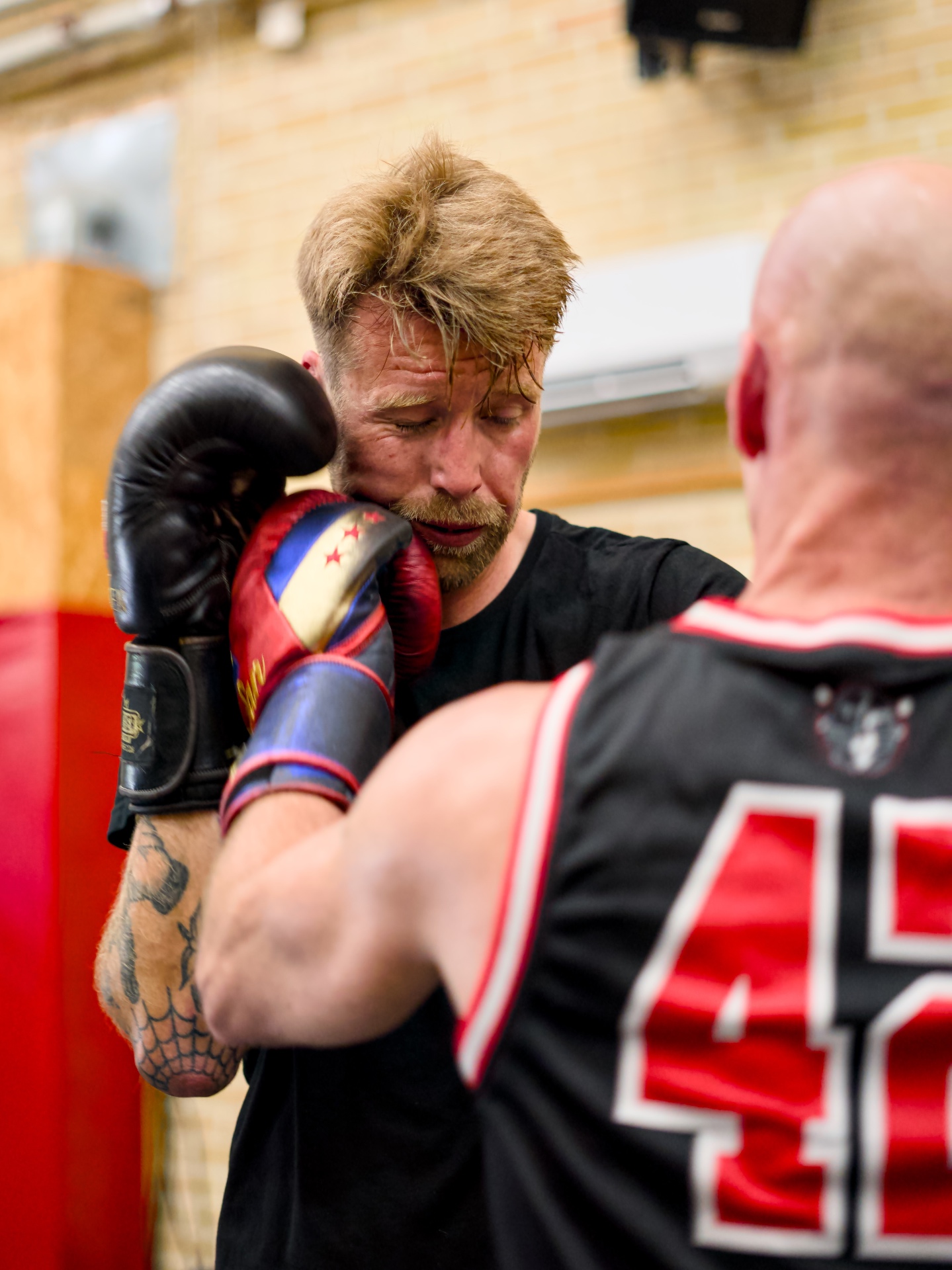 Sparring session at Helsingborg Muay Thai